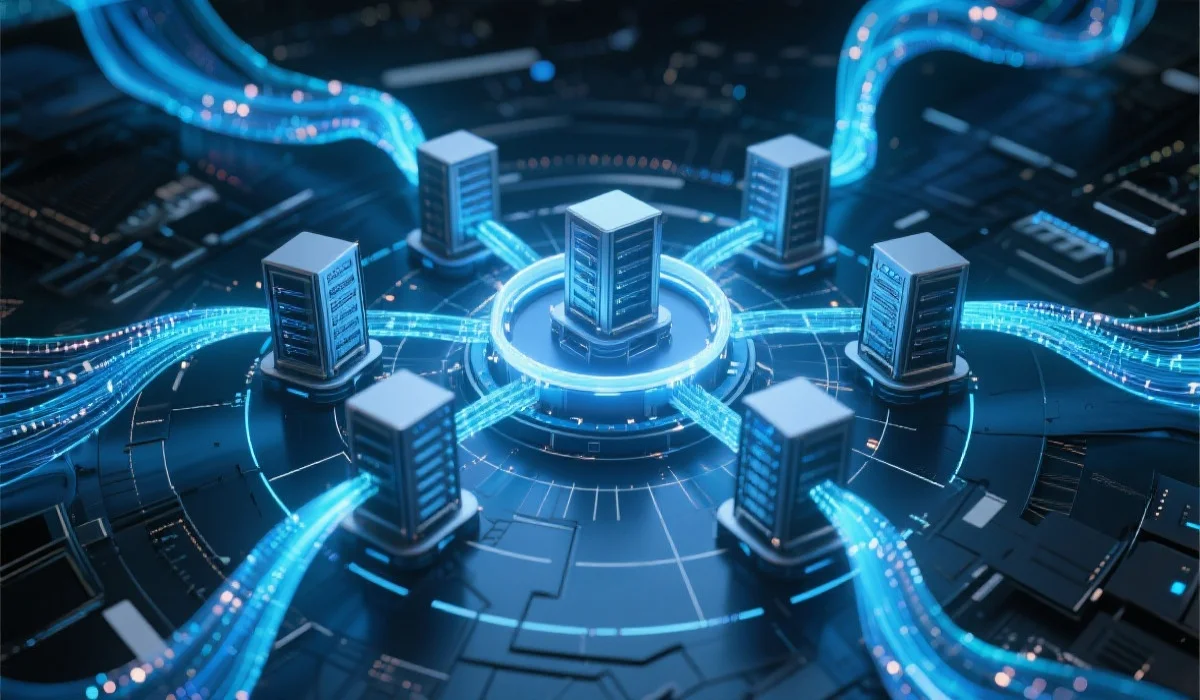 高速数据传输和处理的网络图